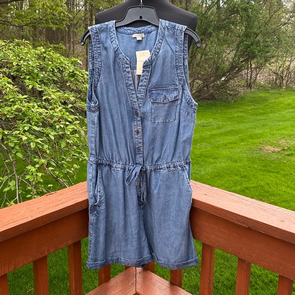 Lucky Brand Pants - NWT Lucky Brand Denim Romper, see measurements in photos below.